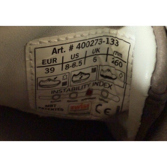 MBT Leather Toning Walking Shoes Performance Curve Sole US Sz 8-8.5M EU39 400273 - Picture 13 of 13